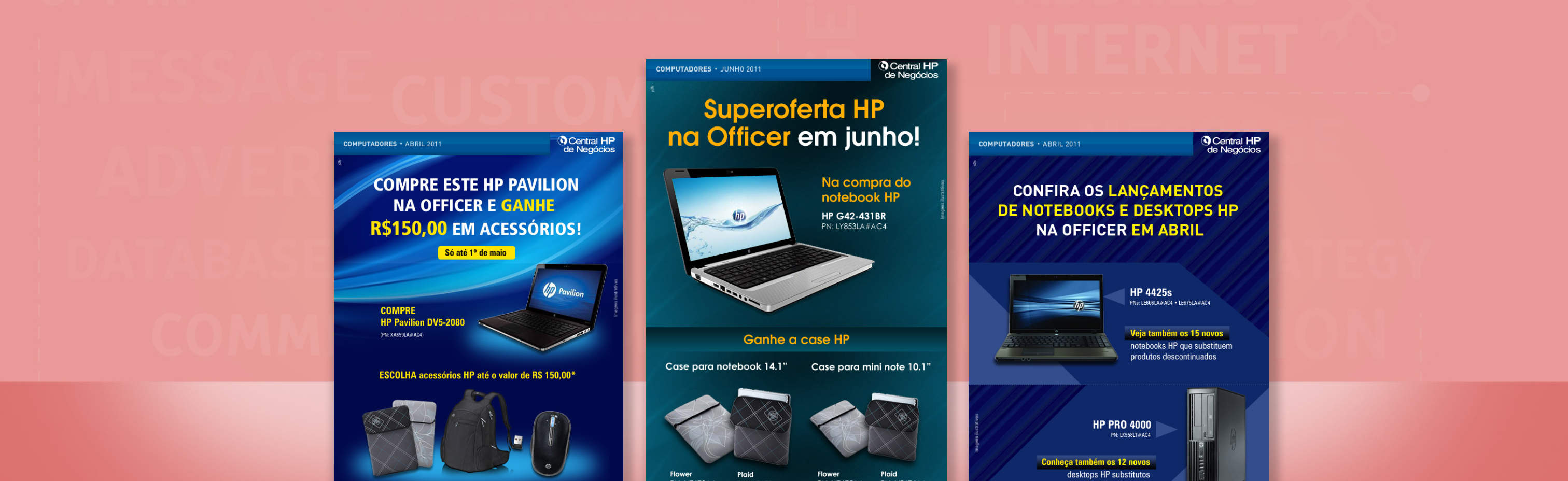 Newsletter de vendas para produtos HP